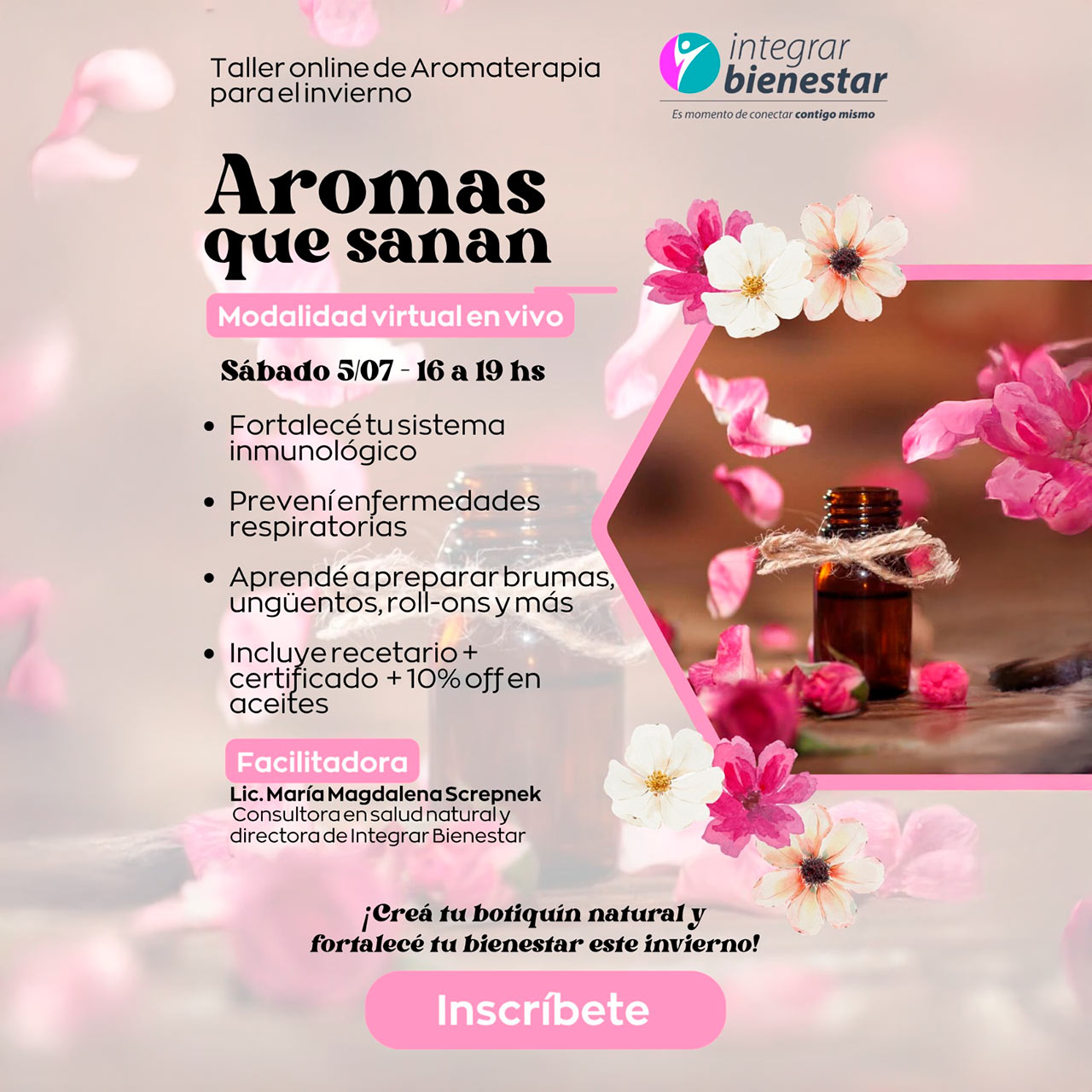 Aromas que sanan. Taller online de Aromaterapia para el invierno